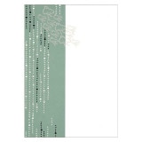 SALE　絵はがき〈染型撰 ふゆ 雨に千鳥〉B-050(1枚/10枚組)　通常価格より約50％OFF