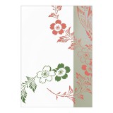 SALE　絵はがき〈染型撰 はる：枝垂桜に蝶 B-016〉(1枚/10枚組)　通常価格より約50％OFF
