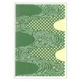 SALE　絵はがき〈染型撰 はる：市松地に流水紋〉B-056 (1枚/10枚組)　通常価格より約50％OFF