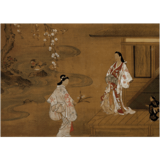 絵はがき〈縁先美人図〉(部分) 田村水鴎 T-109|ジャンルで選ぶ|絵はがき / ポストカード