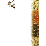 絵はがき〈紅白濃茶段 枝垂桜文様〉NK-006|絵はがき / ポストカード