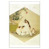 絵はがき〈鳥獣雑画帖 猫〉川上冬崖 TB-064|ジャンルで選ぶ|絵はがき / ポストカード