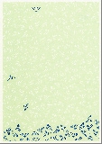 SALE　絵はがき〈染型撰 なつ：菖蒲紋〉B-066 (1枚/10枚組)　通常価格より約50％OFF
