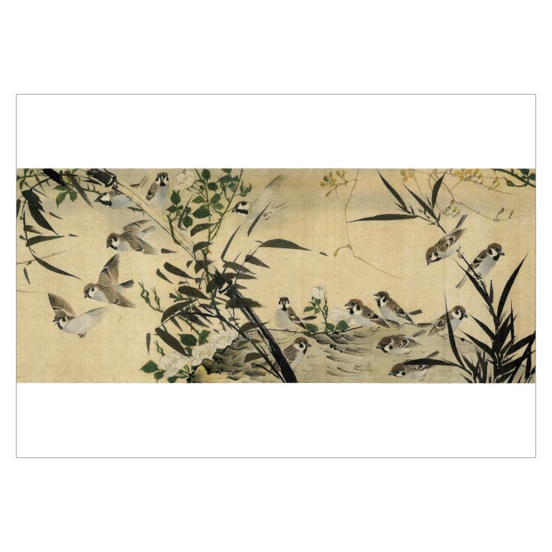 絵はがき〈花鳥蟲獣図巻〉(部分) 長澤芦雪・曾道怡京都便利堂