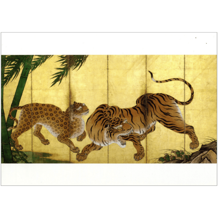 絵はがき〈重文 龍虎図屏風(左隻)〉狩野山楽 K-509京都便利堂