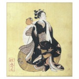 色紙〈見立大黒天〉鈴木春信|色紙|アートを飾る