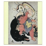 色紙〈金太郎〉勝川春英|色紙|アートを飾る