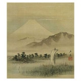 色紙〈冨嶽図〉歌川広重|色紙|アートを飾る