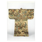 絵はがき〈白地秋草雲模様縫箱〉T-306|絵はがき / ポストカード