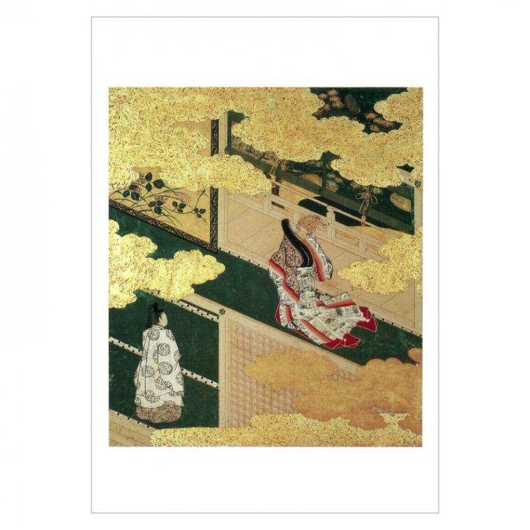 絵はがき〈重文 源氏物語絵色紙帖（花宴）〉土佐吉光画 大覚寺空性詞 K-001|ジャンルで選ぶ|絵はがき / ポストカード