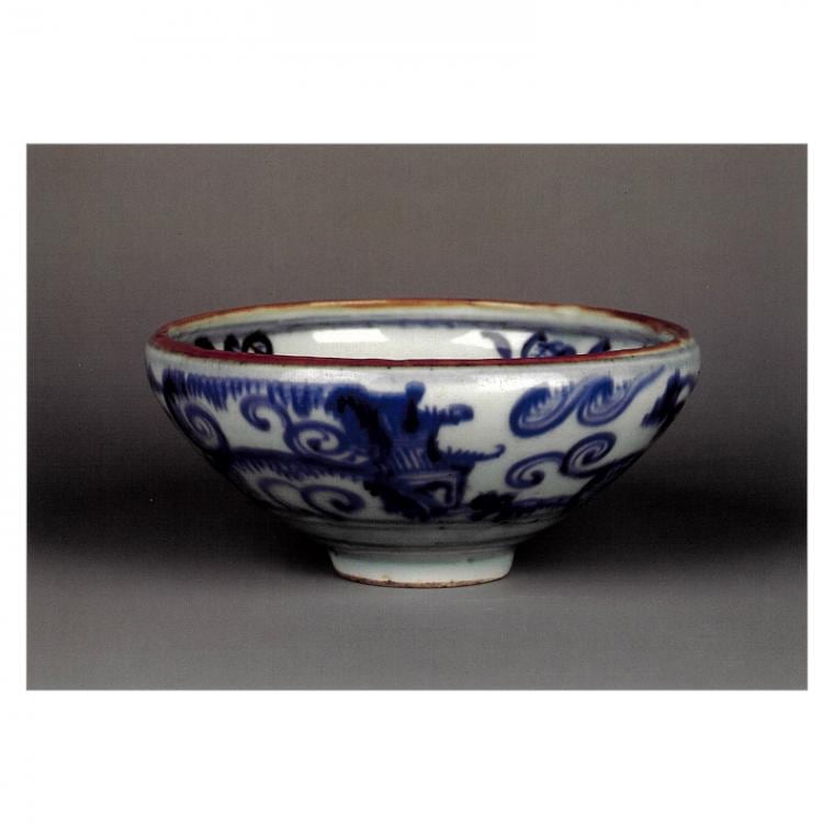 青花人物絵 酒器 煎茶碗 台 徳利 揃 共箱(K-LC849) 薊文煎茶碗(中) - 三川内焼「平戸洸祥団右ヱ門窯」オンライン