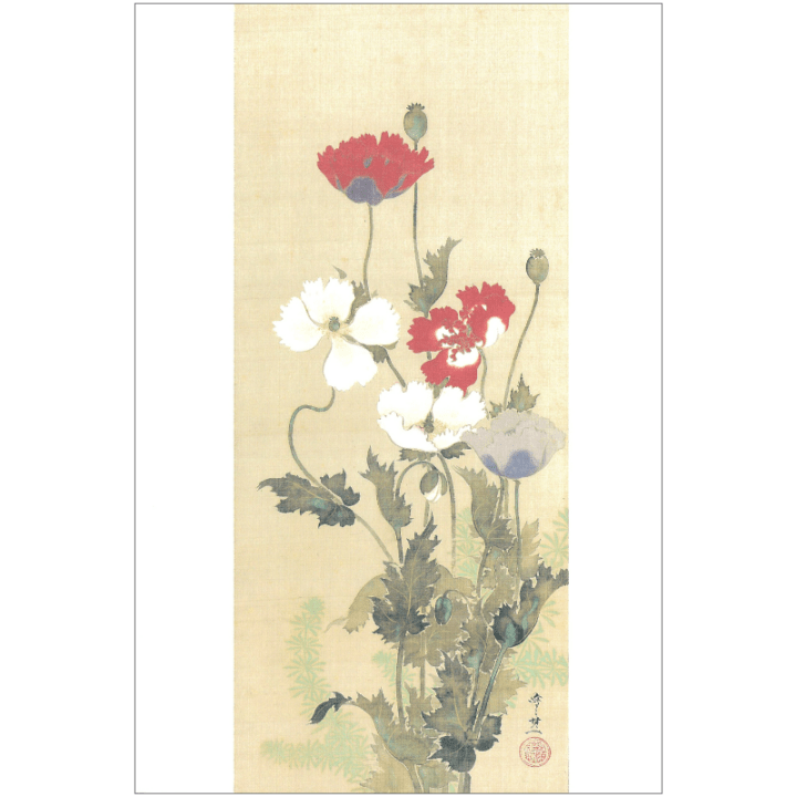 12/23発売】絵はがき〈芥子図 (部分)〉 鈴木其一 NA-531京都便利堂