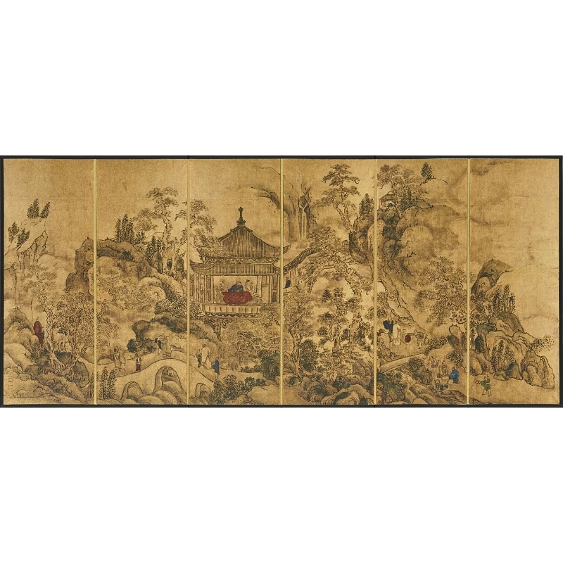 縮小屏風〈国宝 楼閣山水図屏風〉池大雅京都便利堂オンラインショップ