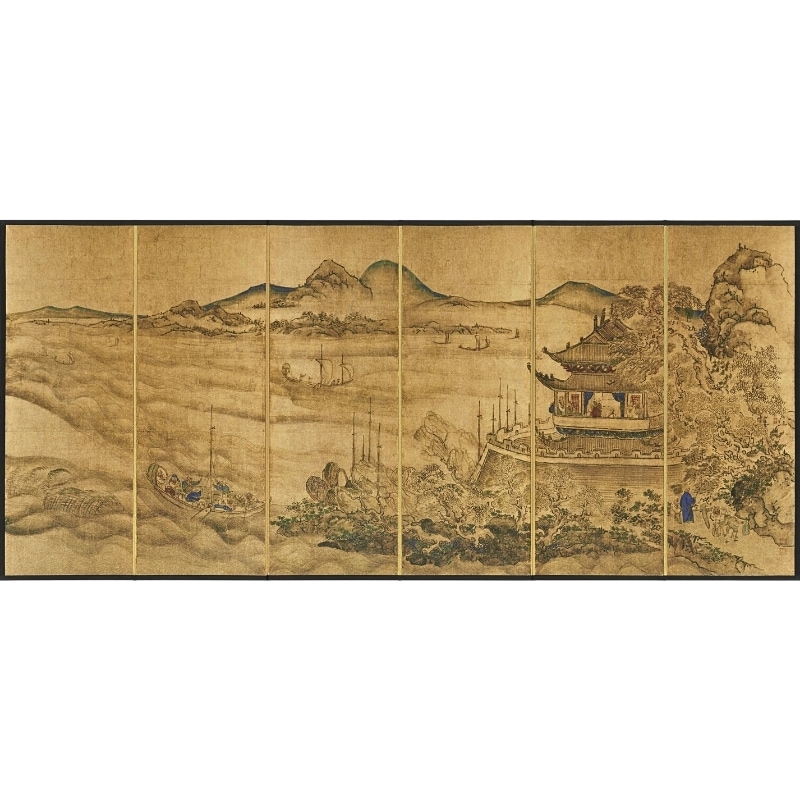 縮小屏風〈国宝 楼閣山水図屏風〉池大雅京都便利堂オンラインショップ