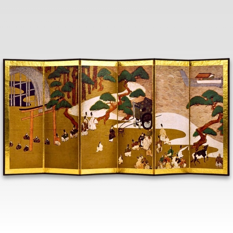 縮小屏風〈国宝 源氏物語図〉俵屋宗達京都便利堂オンラインショップ