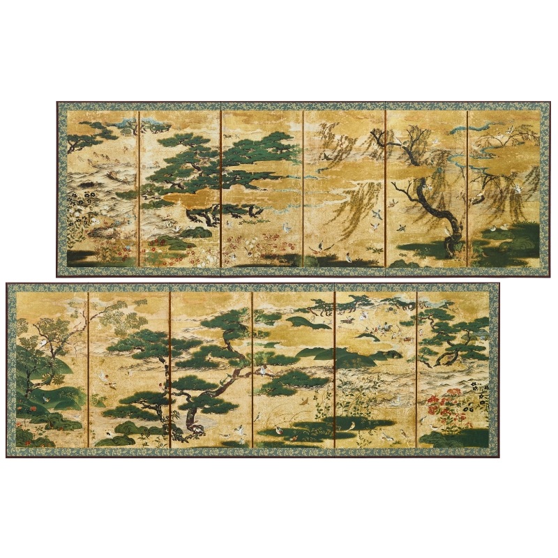 縮小屏風〈重文 浜松図〉京都便利堂オンラインショップ