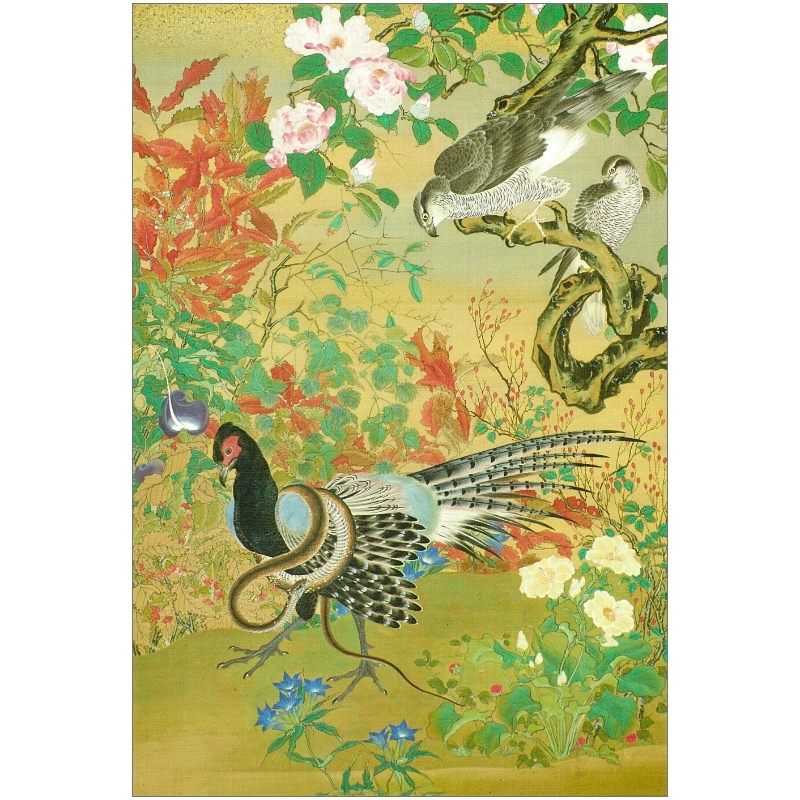 絵はがき〈花鳥図〉河鍋暁斎 TB-066京都便利堂オンラインショップ