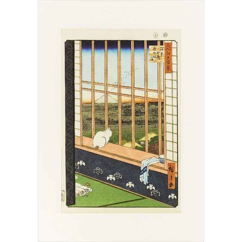 9/14発売】版画額絵シリーズ 浮世絵 〈名所江戸百景 浅草田甫酉の町詣