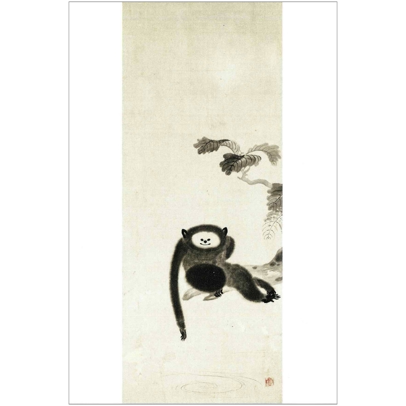絵はがき〈猿猴図〉狩野山雪 TB-078京都便利堂オンラインショップ
