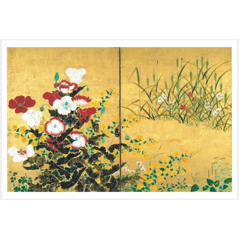 絵画　赤蕎麦の花 版画 「瓶花」 | ｜正光画廊