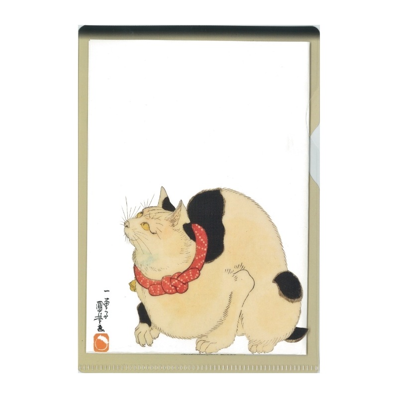 再生PP ミニクリアファイル 〈鼠よけの猫〉 歌川国芳京都便利堂