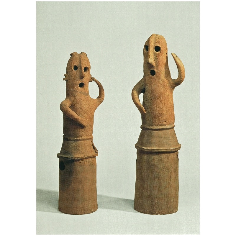 絵はがき〈埴輪 踊る人々〉埼玉県熊谷市野原古墳出土 T-122京都便利堂