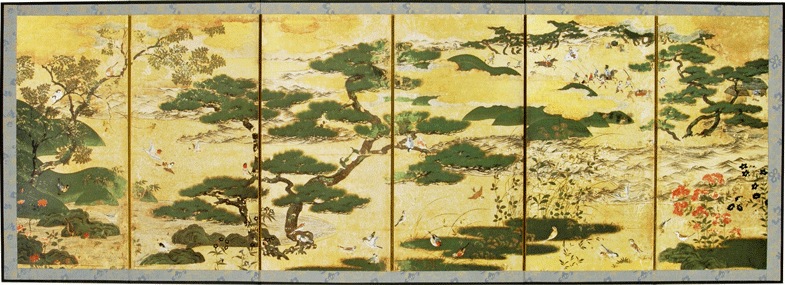 重要文化財　舞踊図　縮小版屏風 000000000908.gif