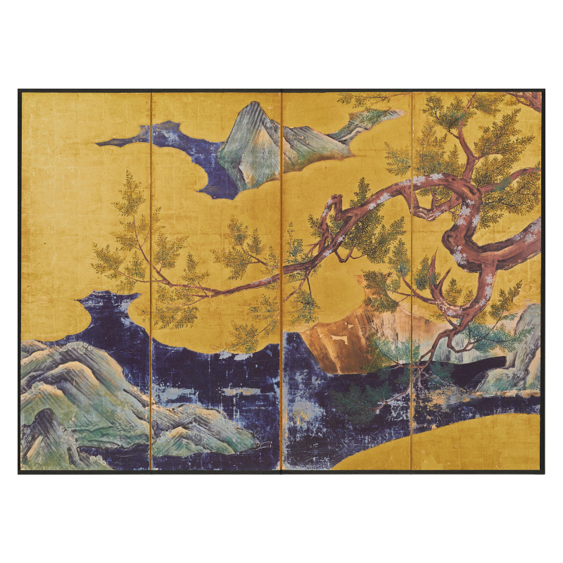 縮小屏風〈国宝 檜図屏風〉伝狩野永徳京都便利堂オンラインショップ