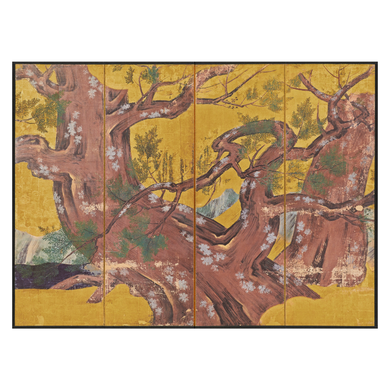 縮小屏風〈国宝 檜図屏風〉伝狩野永徳京都便利堂オンラインショップ