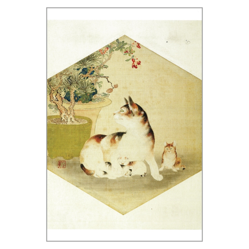 絵はがき〈鳥獣雑画帖 猫〉川上冬崖 TB-064京都便利堂オンライン