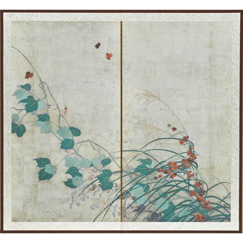 縮小屏風〈重文 夏秋草図屏風〉酒井抱一京都便利堂オンラインショップ
