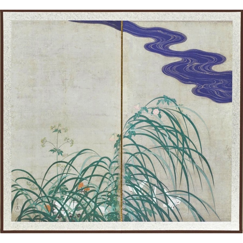 縮小屏風〈重文 夏秋草図屏風〉酒井抱一京都便利堂オンラインショップ