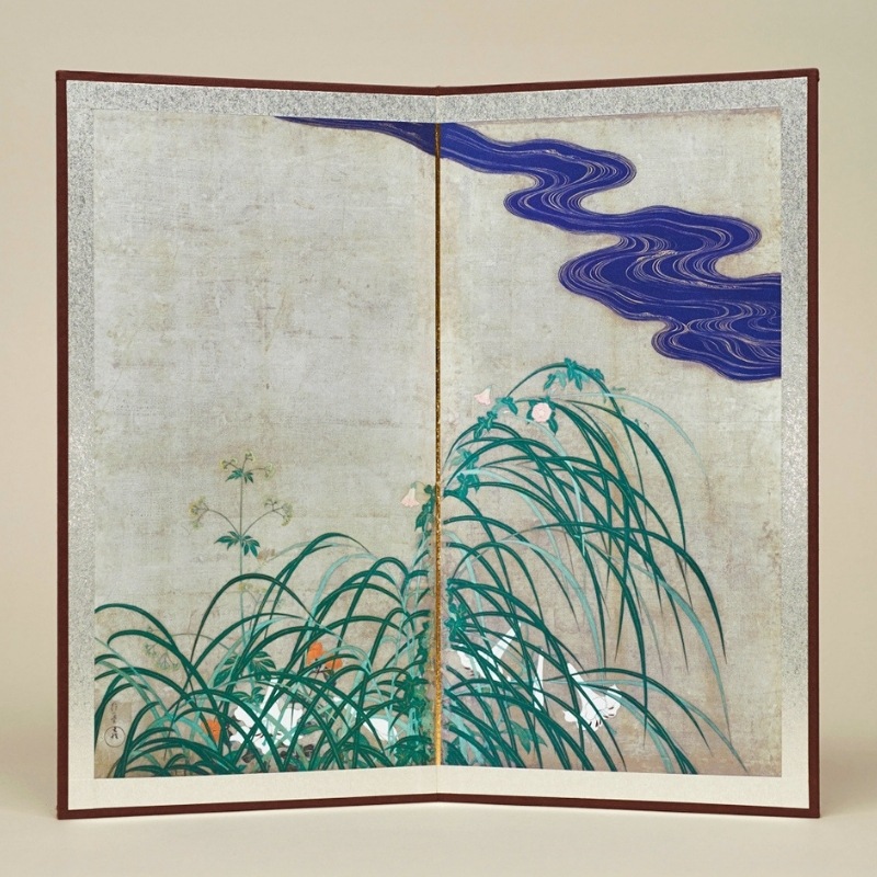 縮小屏風〈重文 夏秋草図屏風〉酒井抱一京都便利堂オンラインショップ