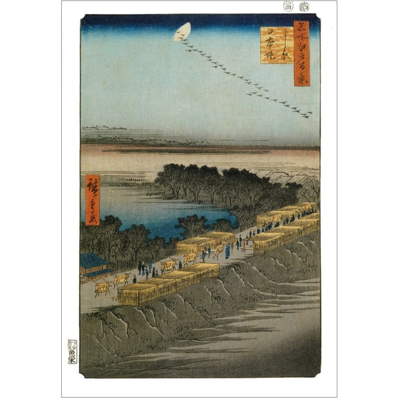 歌川広重 名所江戸百景 讀賣新聞 原寸複製額絵 前期と後期 24集なし