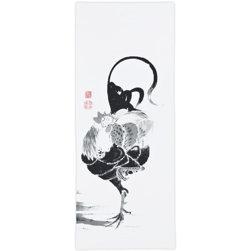10/2発売】手ぬぐい〈鶏図押絵貼屏風〉伊藤若冲京都便利堂オンライン