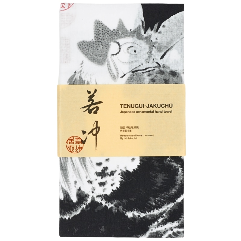 10/2発売】手ぬぐい〈鶏図押絵貼屏風〉伊藤若冲京都便利堂オンライン