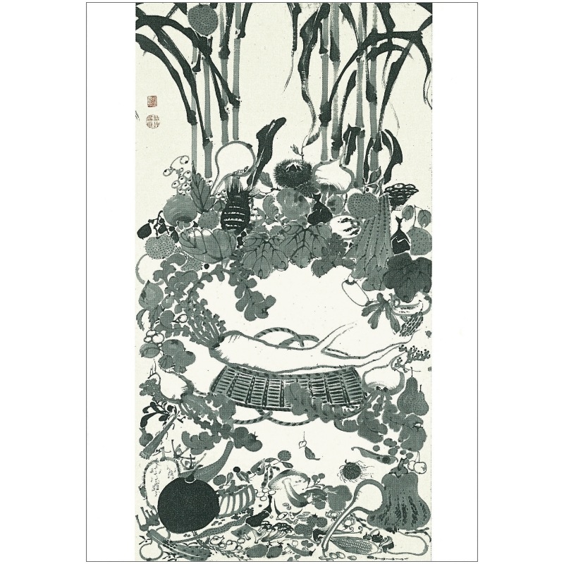 伊藤独　日本画 絵はがき〈重文 果蔬涅槃図〉 伊藤若冲 NK-037京都便利堂オンライン