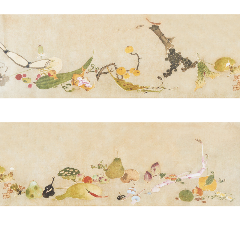 縮小絵巻物〈果蔬図巻〉伊藤若冲京都便利堂オンラインショップ