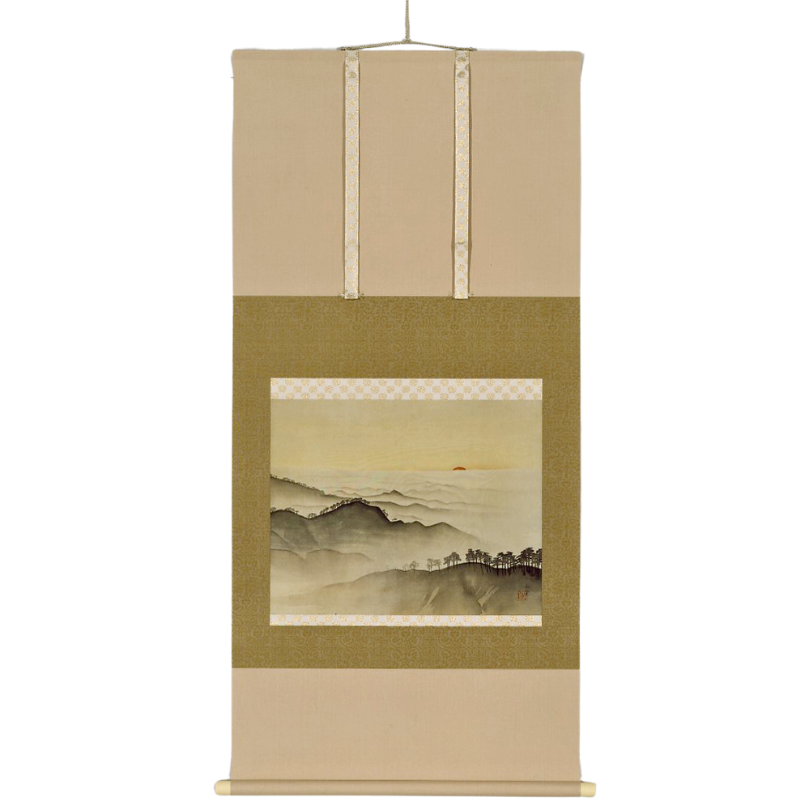 掛軸〈黎明〉川合玉堂京都便利堂オンラインショップ