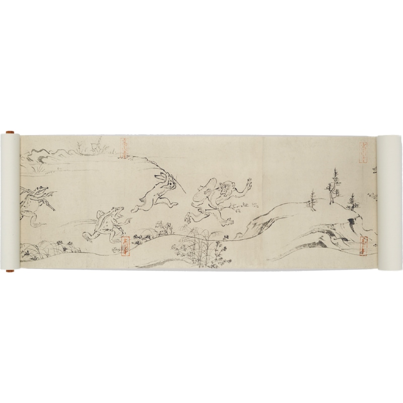 はるかさん✴︎講談社 国宝 鳥獣戯画巻価 原寸復刻版　骨董品 鳥獣戯画巻（原寸大） | 京都国立博物館オンラインショップ