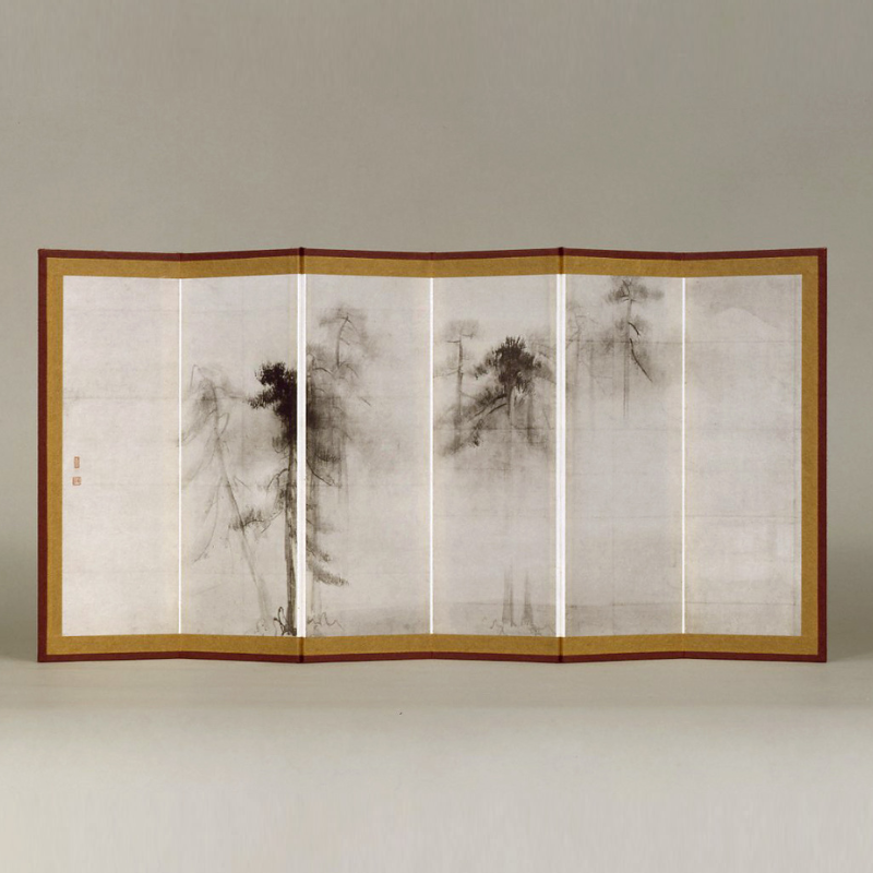 縮小屏風〈国宝 松林図〉長谷川等伯京都便利堂オンラインショップ