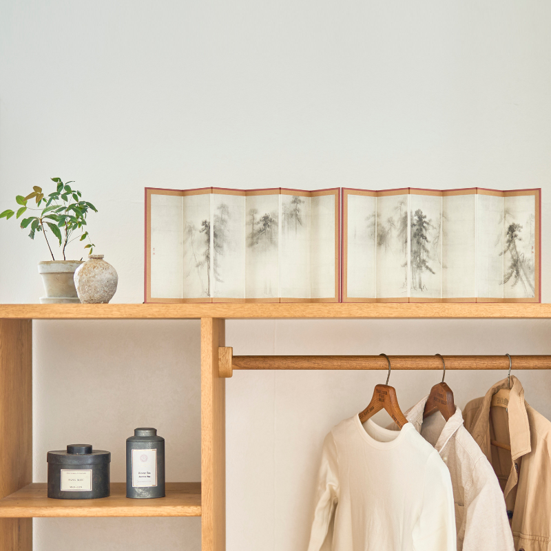 縮小屏風〈国宝 松林図〉長谷川等伯京都便利堂オンラインショップ