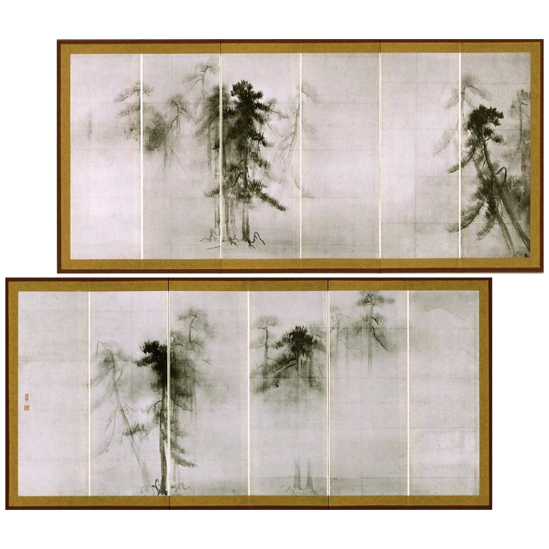感謝祭クーポン対象】縮小屏風〈国宝 松林図〉長谷川等伯京都便利堂