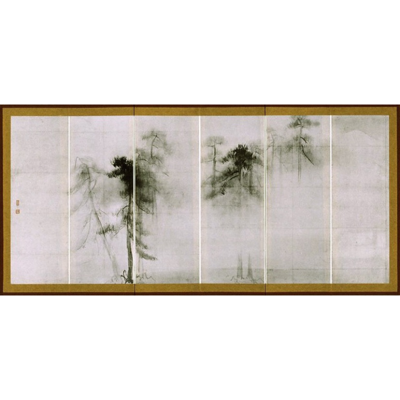 縮小屏風〈国宝 松林図〉長谷川等伯京都便利堂オンラインショップ