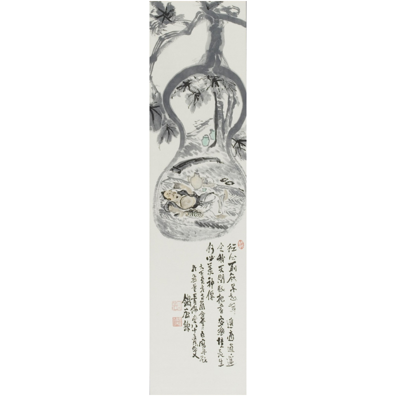 掛軸〈瓢中快適図〉富岡鉄斎京都便利堂オンラインショップ