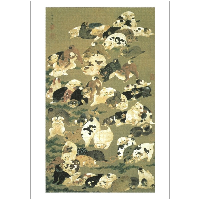 絵はがき〈百犬図〉伊藤若冲 NK-036京都便利堂オンラインショップ