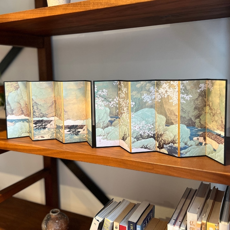 縮小屏風〈重文 行く春〉 川合玉堂京都便利堂オンラインショップ
