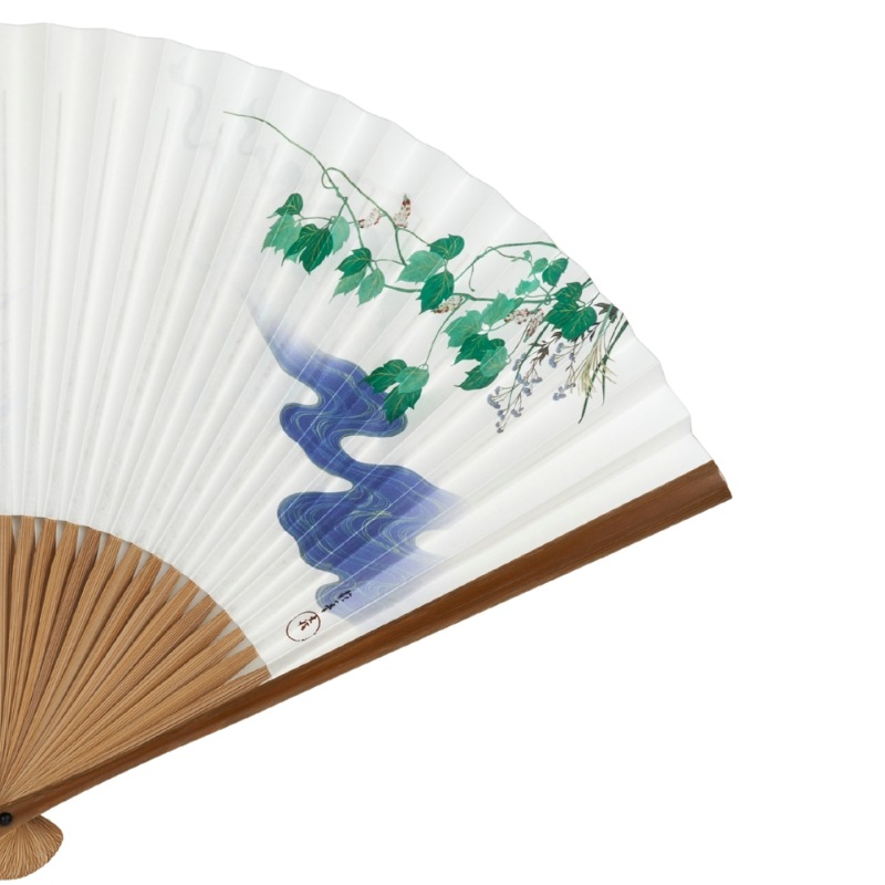 扇子〈風神雷神図・夏秋草図〉 尾形光琳・酒井抱一 (男女兼用)京都便利