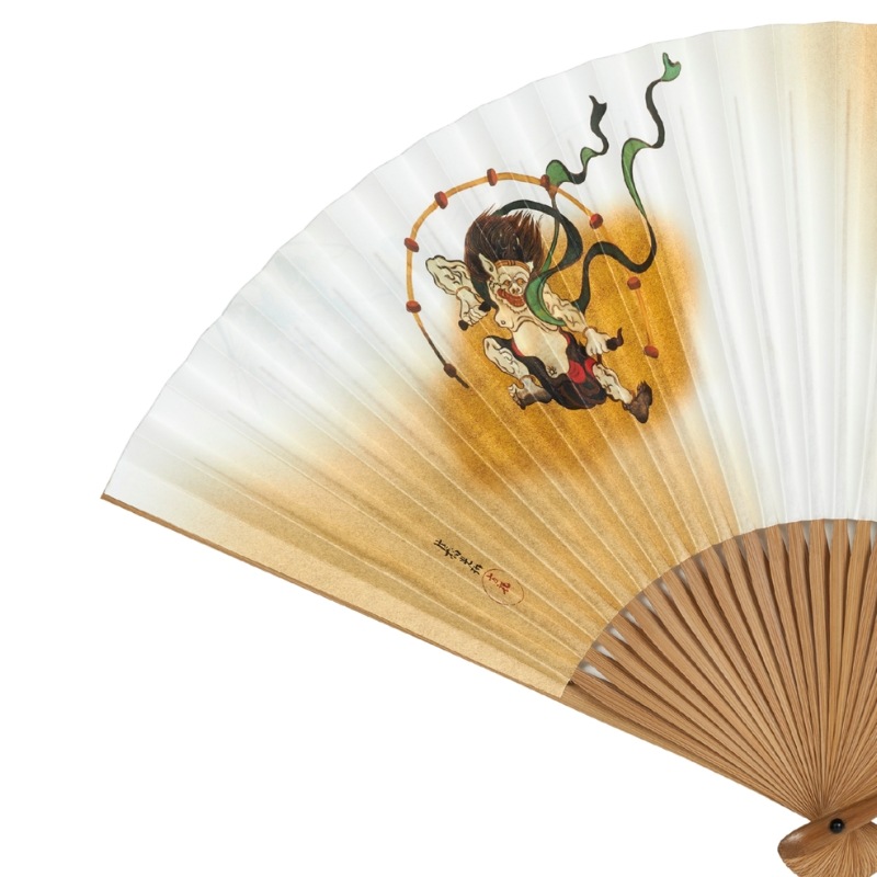 扇子〈風神雷神図・夏秋草図〉 尾形光琳・酒井抱一 (男女兼用)京都便利