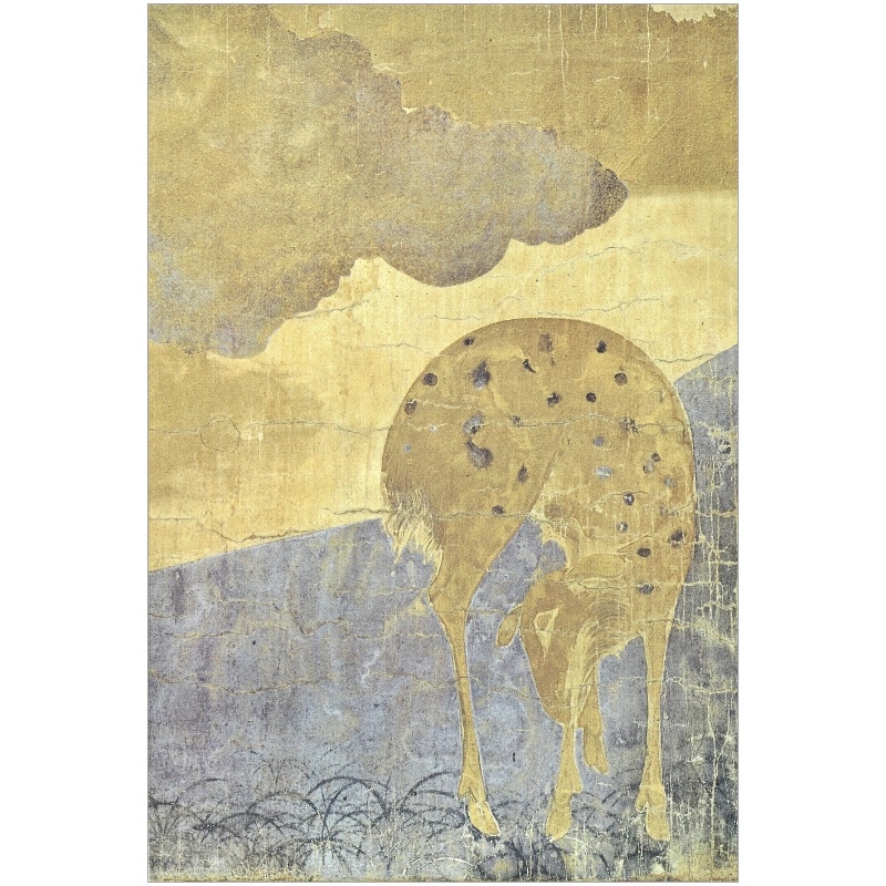 絵はがき〈国宝 平家納経 願文見返し (鹿図)〉 俵屋宗達 NA-520京都